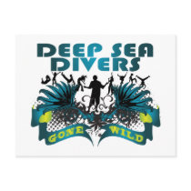 Deep Sea Divers Gone Wild postcards by busybrain Deep Sea Divers Gone Wild postcards