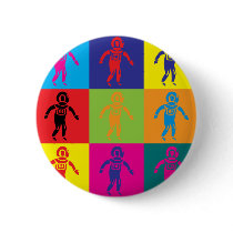 Deep Sea Diving Pop Art buttons by sciencewillprevail Deep Sea Diving Pop Art buttons