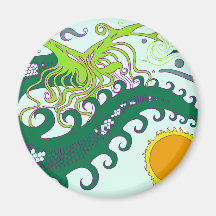 Deep sea Dragon magnet (Green)