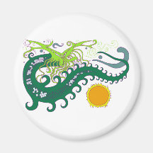 Deep sea Dragon magnets (Green)