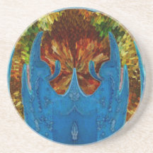 Deep Sea Exotic Flora Fauna - Graphic Imagination Drink Coaster