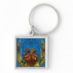 Deep Sea Exotic Flora Fauna - Graphic Imagination Key Chain
