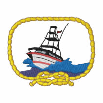 Deep-sea Fisher embroidered shirts by ZazzleEmbroidery Deep-sea Fisher embroidered shirts