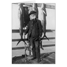Deep Sea Fisherman, 1912 Greeting Cards