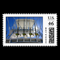 Deep Sea Fishing postage stamp by skphotos Deep Sea Fishing postage stamp