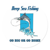 Deep Sea Fishing Sticker