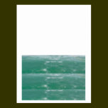 Deep Sea Green :  Wave Pattern postcards