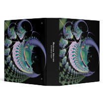 Deep Sea II · Fractal Art · Blue Vinyl Binder