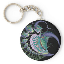 Deep Sea II · Fractal Art · Blue Keychains