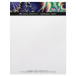 Deep Sea III · Fractal Art · Blue Customized Letterhead
