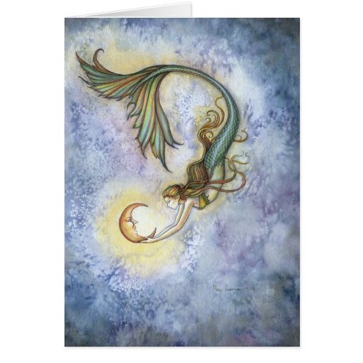 Deep Sea Moon Greeting Card