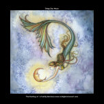 Deep Sea Moon Large Poster 23" x 23"