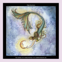 Deep Sea Moon Large Poster 23" x 23" posters