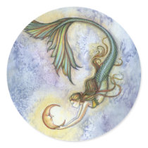 Deep Sea Moon Sticker by robmolily Deep Sea Moon Sticker