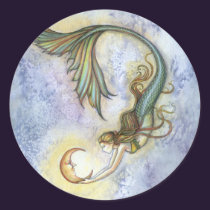 Deep Sea Moon Sticker stickers