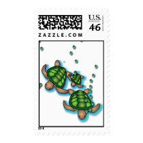Deep Sea Turtles Postage postage by kenipela Deep Sea Turtles Postage postage