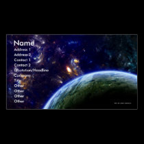 Deep Space Formation Business Card Template business cards