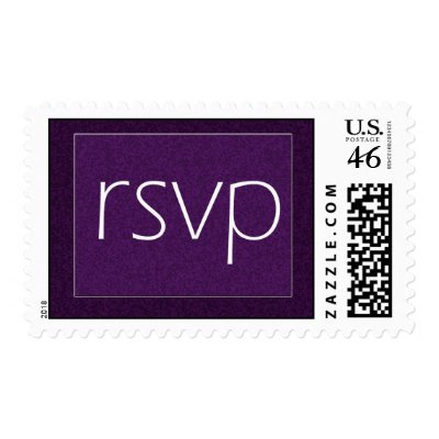 Deep violet RSVP Stamp