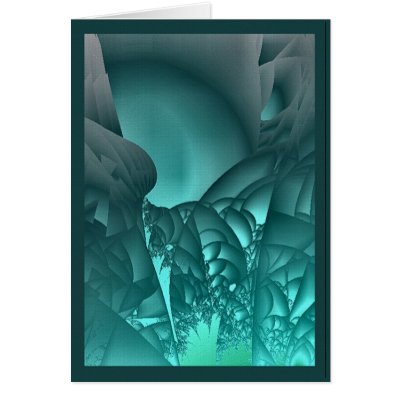 Deep Water Green Greeting Card by owlspook