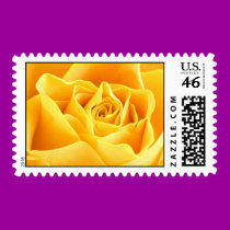 Deep Yellow Rose Stamp stamps