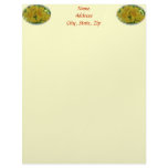 Deep Yellow with Orange Center Lily Letterhead