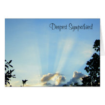 Deepest Sympathies! Greeting Cards