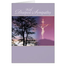 Deepest Sympathy, Religious Greeting Card