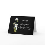 Deepest Sympathy White Orchids cards