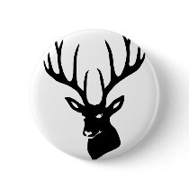 Deer antlers deer antlers game moose deer steam tu pinback button