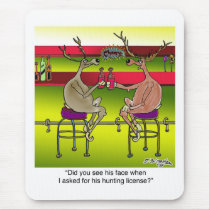 Deer Asking For a Hunting License Mouse Pads