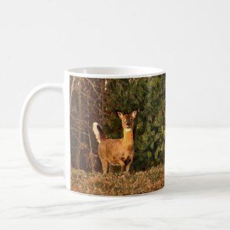 Deer at Sunrise Coffee Mug