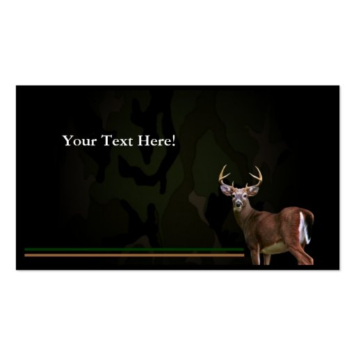 Deer Buck Business Card Customizable (back side)