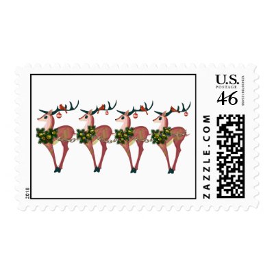 Deer Cheer Postage by Jaenne