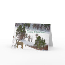 Deer Christmas Card by farmer77 Deer Christmas Card