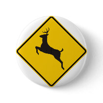 Deer Crossing Highway Sign buttons by wesleyowns Deer Crossing Highway Sign buttons