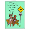 Deer Crossing/Kissing (US) cards