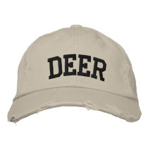 Deer Embroidered Hat embroidered hats