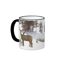 Deer Family Snow Mug