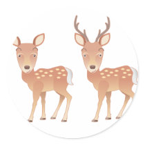 Deer Family stickers by Wildlifeshoppe Deer Family stickers
