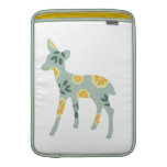 Deer fawn silhouette cute folk art nature pattern MacBook sleeve