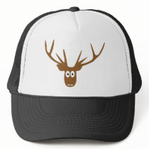 deer head antler hat