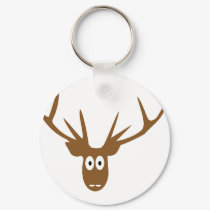 deer head antler keychains