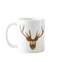 deer head antler coffee mugs