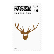 deer head antler stamp
