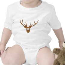 deer head antler romper