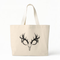 Deer head tote bags