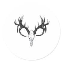 Deer head stickers