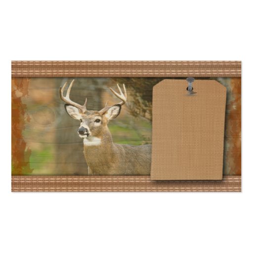 Deer Hunter Business Cards (front side)