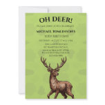 Deer Hunter Camouflage Birthday Invitation