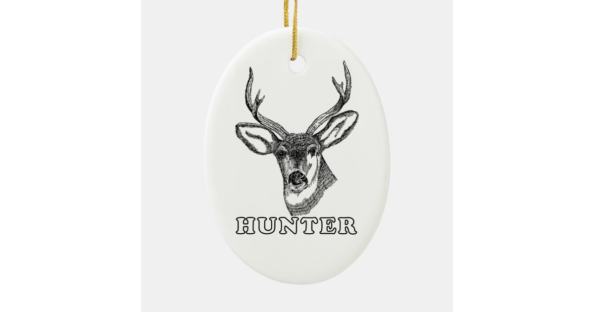Deer Hunter Christmas Ornament Zazzle